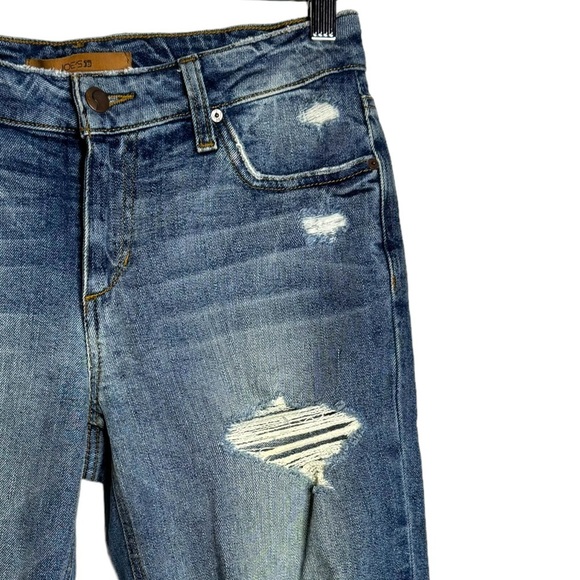 Joe's Jeans The Billie Crop Boyfriend Slip Crop Short Leg Blue Mid Rise 25 - Picture 8 of 16